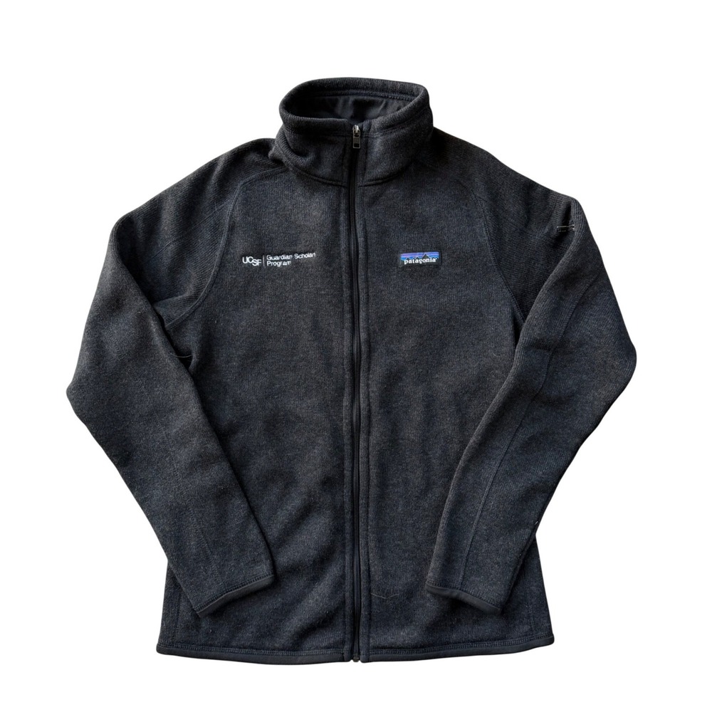 Patagonia Better Sweater Full Zip Fleece Jacket Black UCSF Logo Womens XS/S